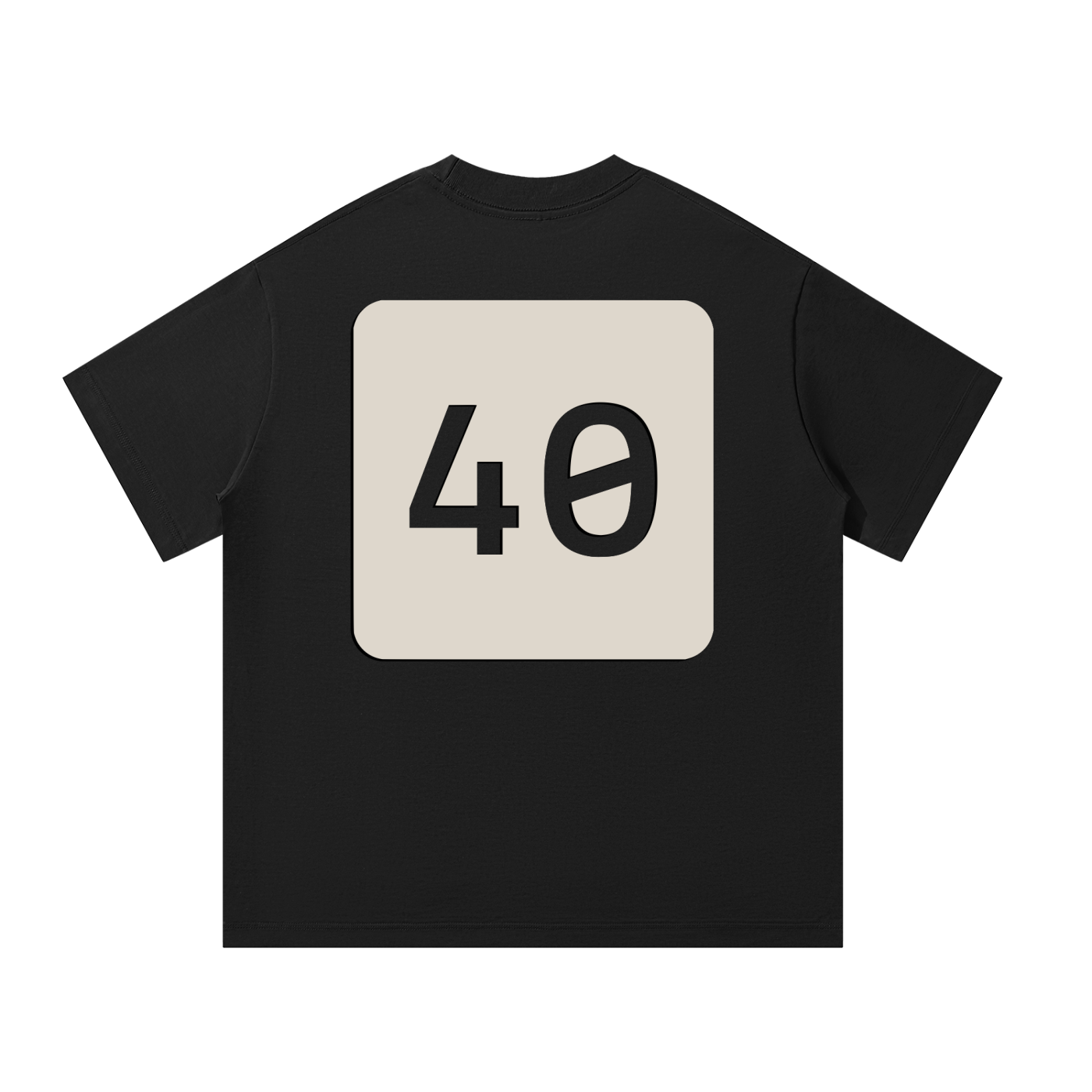 The Forty Black Tee